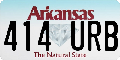 AR license plate 414URB