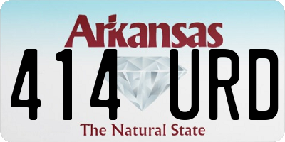 AR license plate 414URD