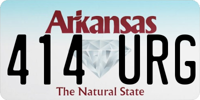AR license plate 414URG