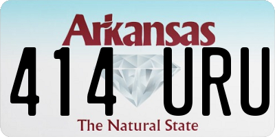 AR license plate 414URU