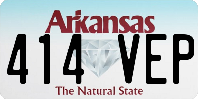 AR license plate 414VEP