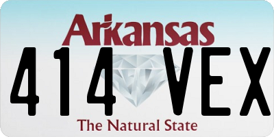 AR license plate 414VEX