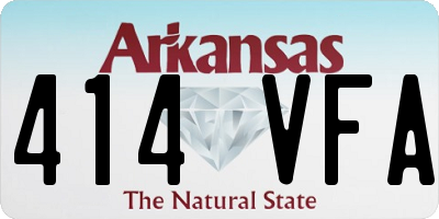 AR license plate 414VFA