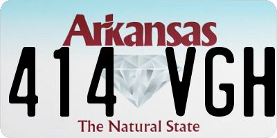 AR license plate 414VGH