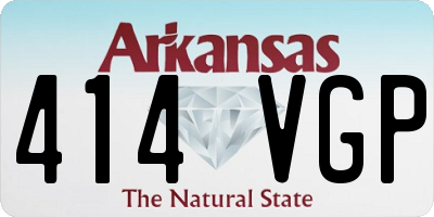 AR license plate 414VGP