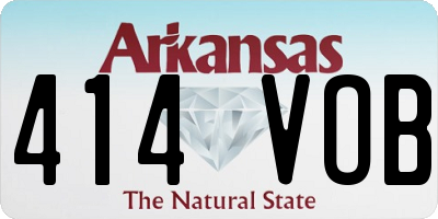 AR license plate 414VOB