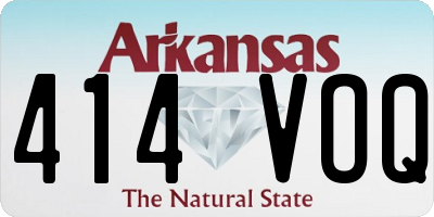 AR license plate 414VOQ