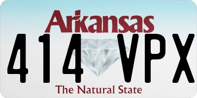 AR license plate 414VPX