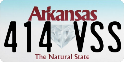 AR license plate 414VSS