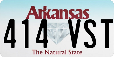 AR license plate 414VST