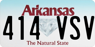 AR license plate 414VSV