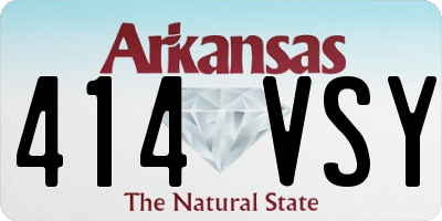 AR license plate 414VSY