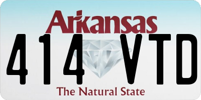 AR license plate 414VTD