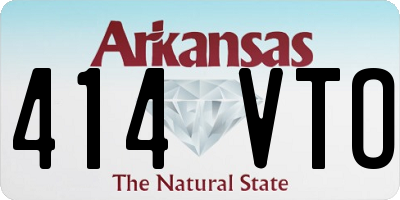 AR license plate 414VTO