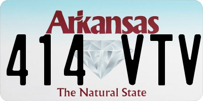 AR license plate 414VTV