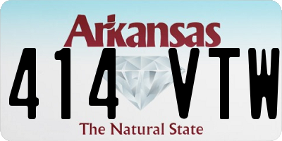 AR license plate 414VTW