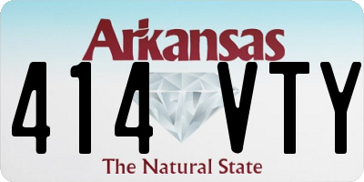 AR license plate 414VTY