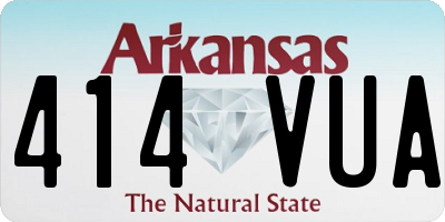 AR license plate 414VUA