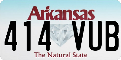 AR license plate 414VUB