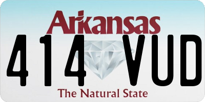 AR license plate 414VUD