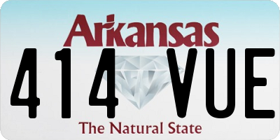 AR license plate 414VUE