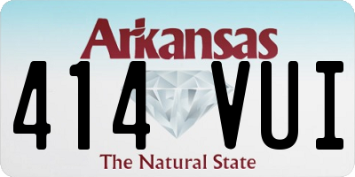 AR license plate 414VUI