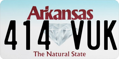 AR license plate 414VUK