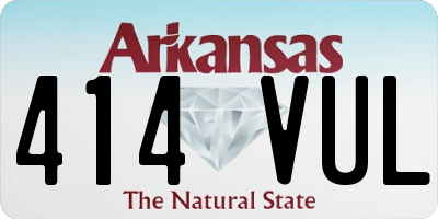 AR license plate 414VUL