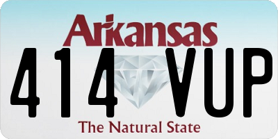 AR license plate 414VUP