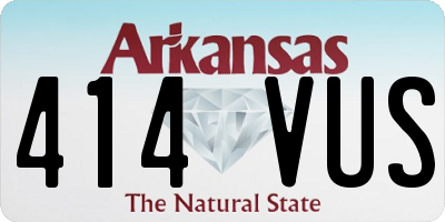 AR license plate 414VUS