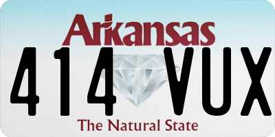 AR license plate 414VUX