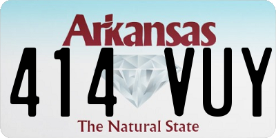 AR license plate 414VUY