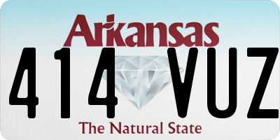 AR license plate 414VUZ