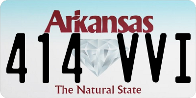 AR license plate 414VVI