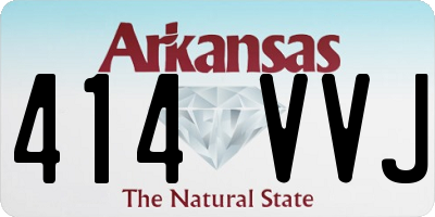 AR license plate 414VVJ
