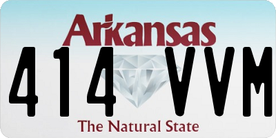 AR license plate 414VVM