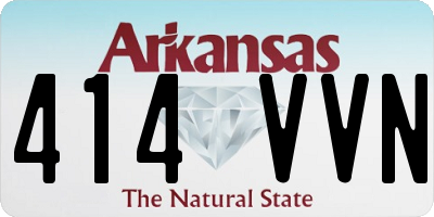 AR license plate 414VVN