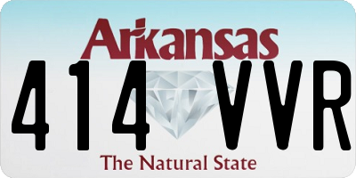 AR license plate 414VVR
