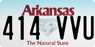 AR license plate 414VVU