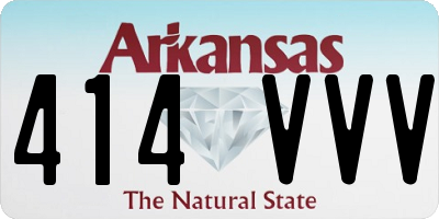 AR license plate 414VVV