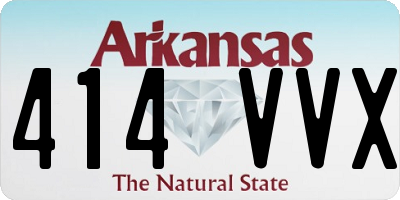 AR license plate 414VVX