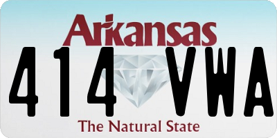 AR license plate 414VWA