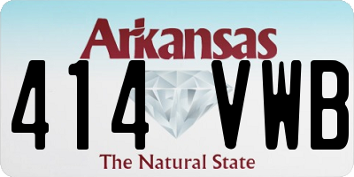 AR license plate 414VWB