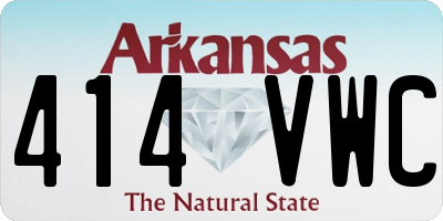 AR license plate 414VWC