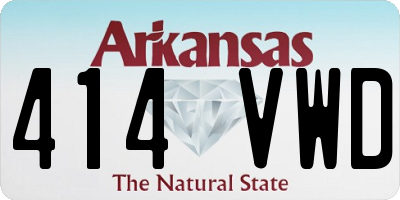 AR license plate 414VWD