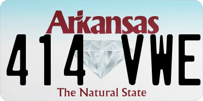AR license plate 414VWE