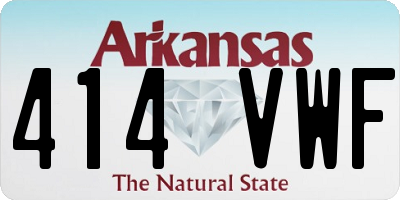 AR license plate 414VWF