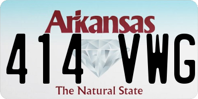 AR license plate 414VWG