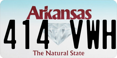 AR license plate 414VWH