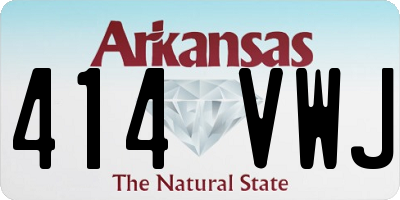 AR license plate 414VWJ